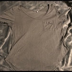 Womens Grey Short Sleeve Top from Charlotte Russe